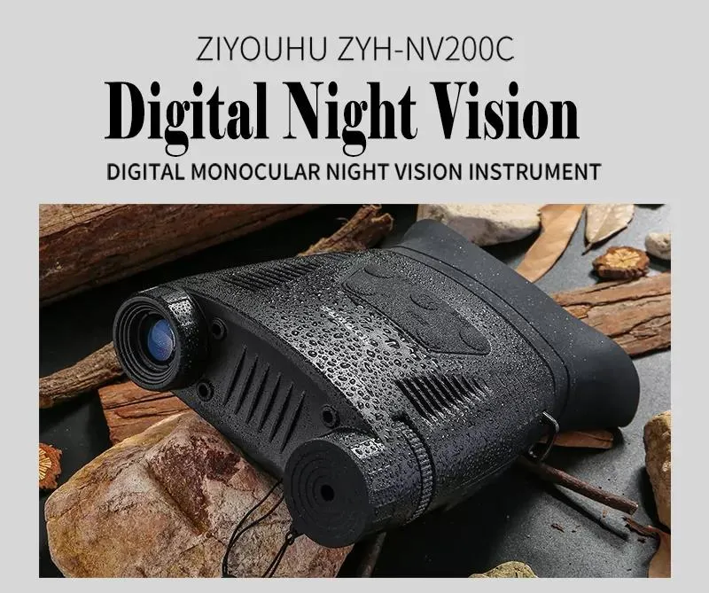 Widescreen Infrared Digital Night Vision Binoculars Multifunction for Hunting